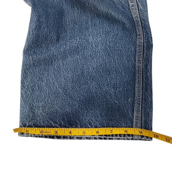 Oshkosh B'Gosh Mens Vintage Denim Bib Overalls Size 40X30 Blue Jean Destroyed - Picture 16 of 16